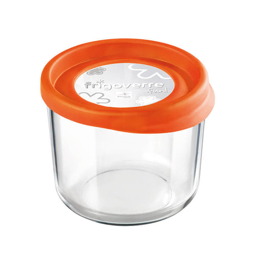 12 Cm Bormioli Rocco Frigoverre Fun Contenitore Per Alimenti Rotondo In Vetro