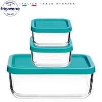 Bormioli Rocco Frigoverre Classic Contenitore Per Alimenti Rettangolare Set 3 Pz