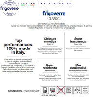 10 Cm Bormioli Rocco Frigoverre Classic Contenitore Per Alimenti Alto