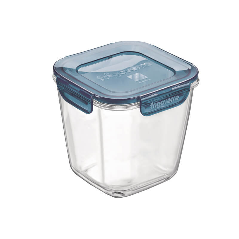 12X12 Cm Bormioli Rocco Frigoverre Evolution Contenitore Per Alimenti Ermetico Alto In Vetro