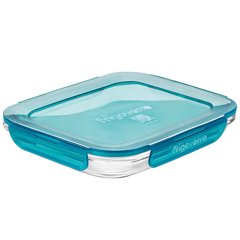 23X18 Cm Bormioli Rocco Frigoverre Evolution Contenitore Per Alimenti Ermetico Rettangolare In Vetro