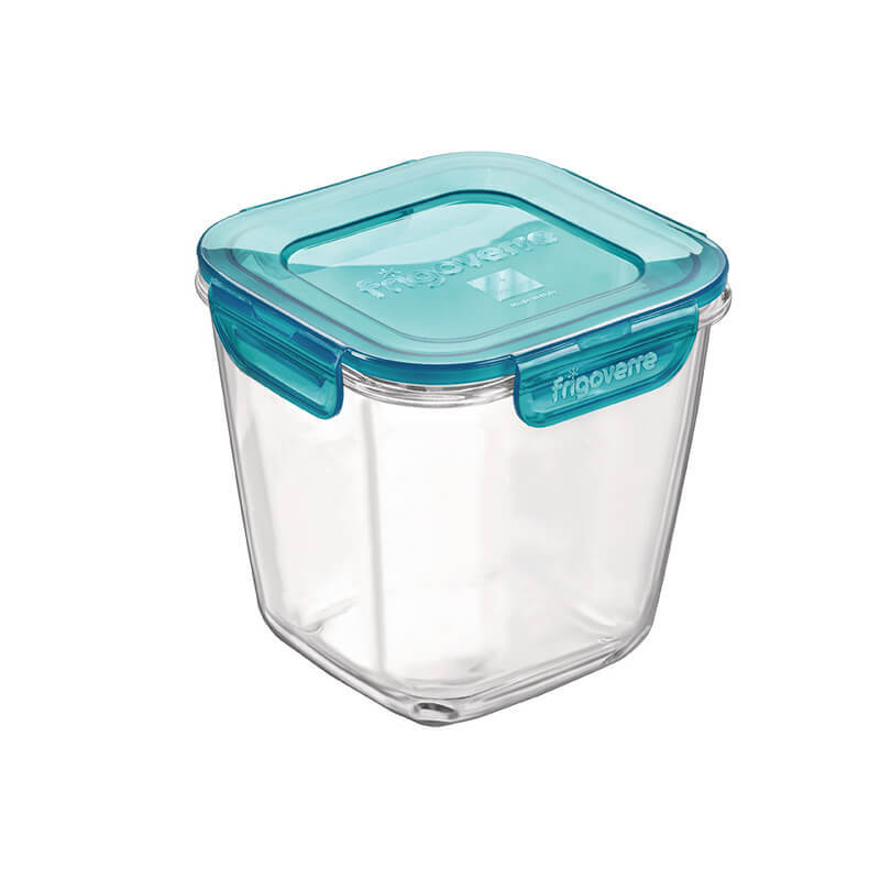 12X12 Cm Bormioli Rocco Frigoverre Evolution Contenitore Per Alimenti Ermetico Alto In Vetro
