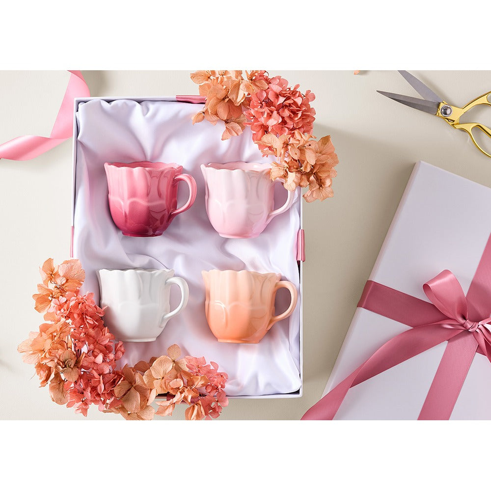 33 cl - Le Creuset Fiore Anemone Tazza Mug In Gres Vetrificato