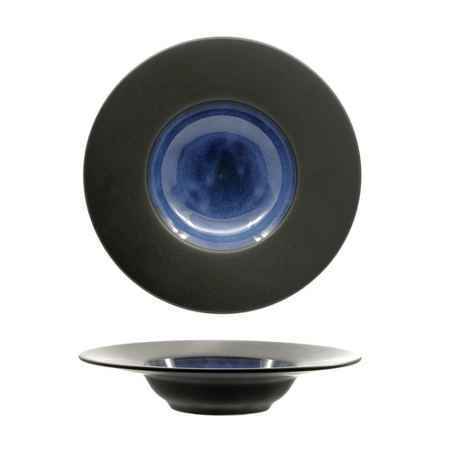 27.2 cm - Madeira Piatto Fondo Pasta Bowl In Porcellana Set 3 Pz