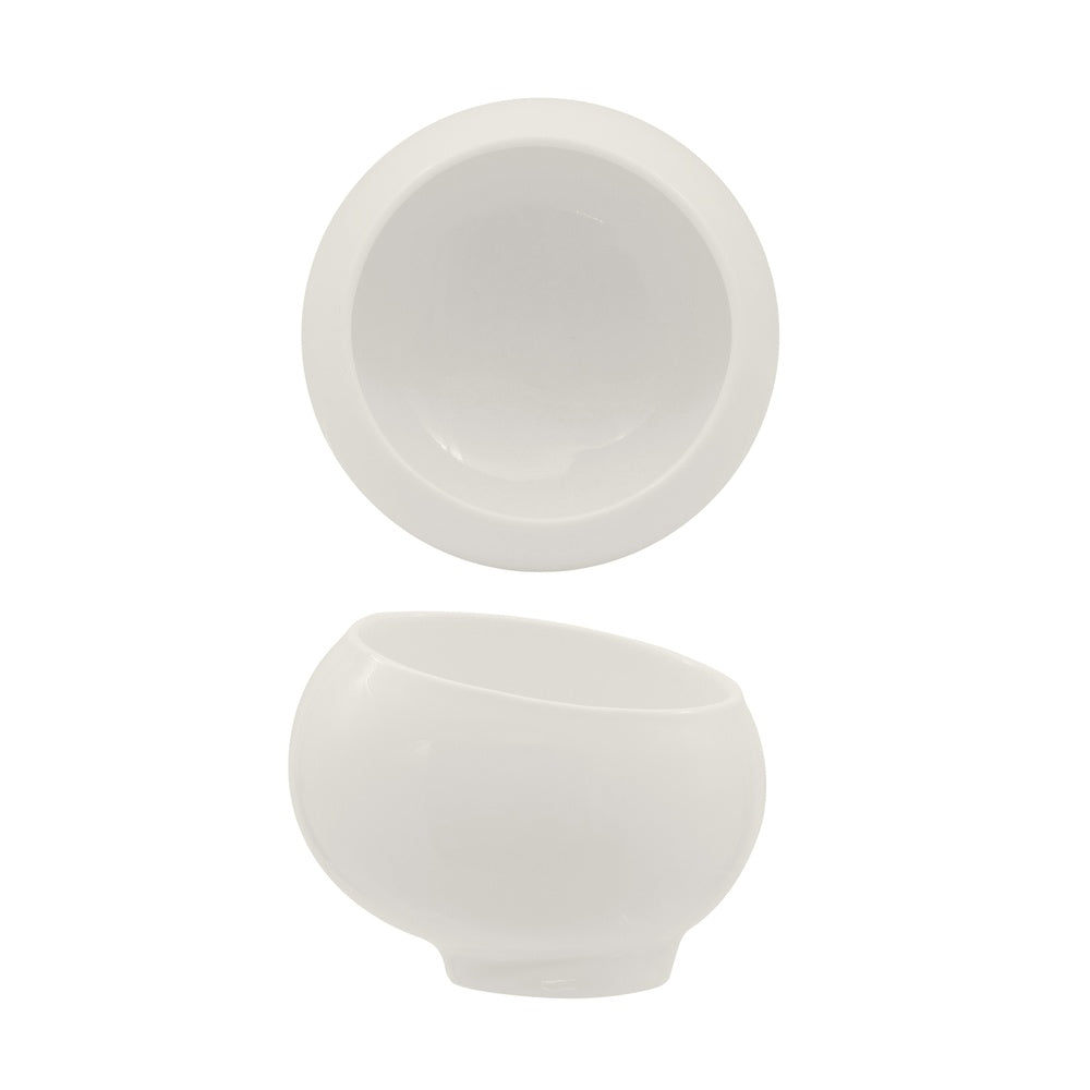 9.7 cm - Selecta Coppa Obliqua In Porcellana Set 6 Pz