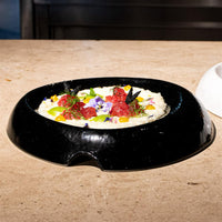 26.5x26 cm - Volcan Piatto Presentazione In Porcellana Set 3 Pz