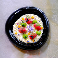 26.5x26 cm - Volcan Piatto Presentazione In Porcellana Set 3 Pz