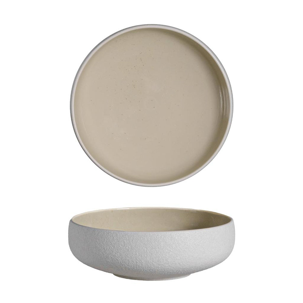 16 cm - Alberoshop Sandy Coppa In Stoneware Set 6 Pz