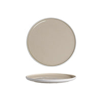 15.5 cm - Alberoshop Sandy Piatto Piano In Stoneware Set 6 Pz