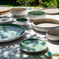 22 cm - Sandy Piatto Fondo In Stoneware Set 4 Pz