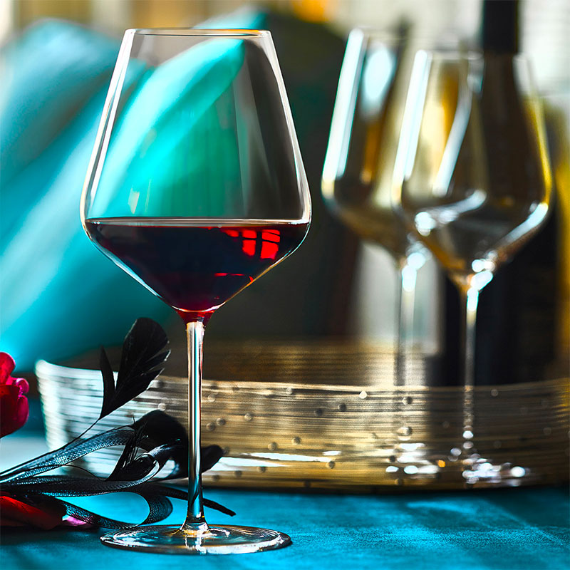 51 Cl Stolzle Lausitz Starlight Calice Vino Rosso In Vetro Set 6 Pezzi