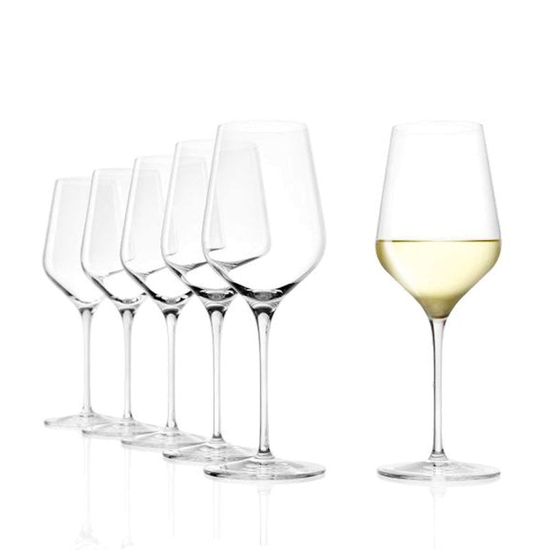 41 Cl Stolzle Lausitz Starlight Calice Vino Bianco In Vetro Set 6 Pezzi