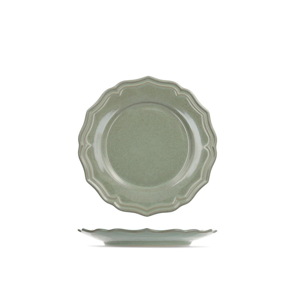 23 cm - H&H Sinfonia Piatto Frutta In Stoneware - Set 6 Pz