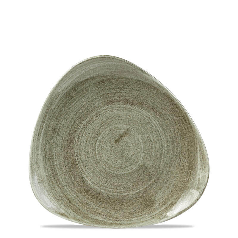 22 9 Cm Churchill Stonecast Piatto Piano Triangolare In Porcellana Vetrificata