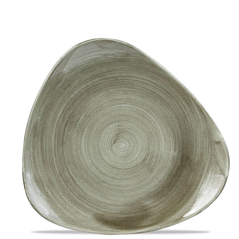 31 Cm Churchill Stonecast Piatto Piano Triangolare In Porcellana Vetrificata