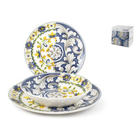 H&H Coupe Faenza Servizio Piatti In Porcellana - Set 18 Pz