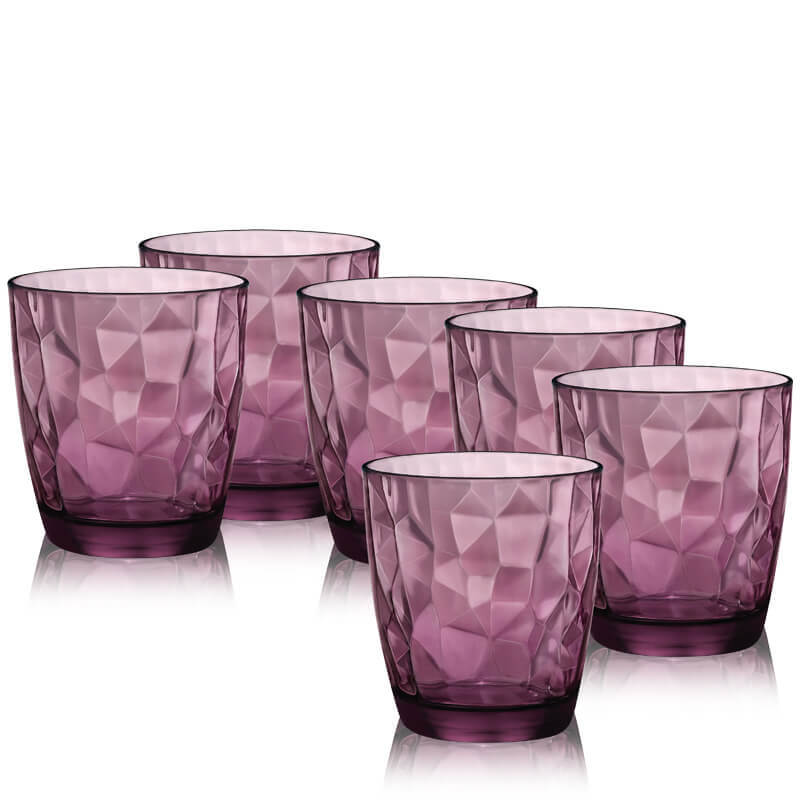 38 5 Cl Bormioli Rocco Diamond Bicchiere Acqua In Vetro Set 6 Pezzi