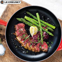 26 Cm Le Creuset Tradition Padella In Ghisa Smaltata Con Manico In Legno