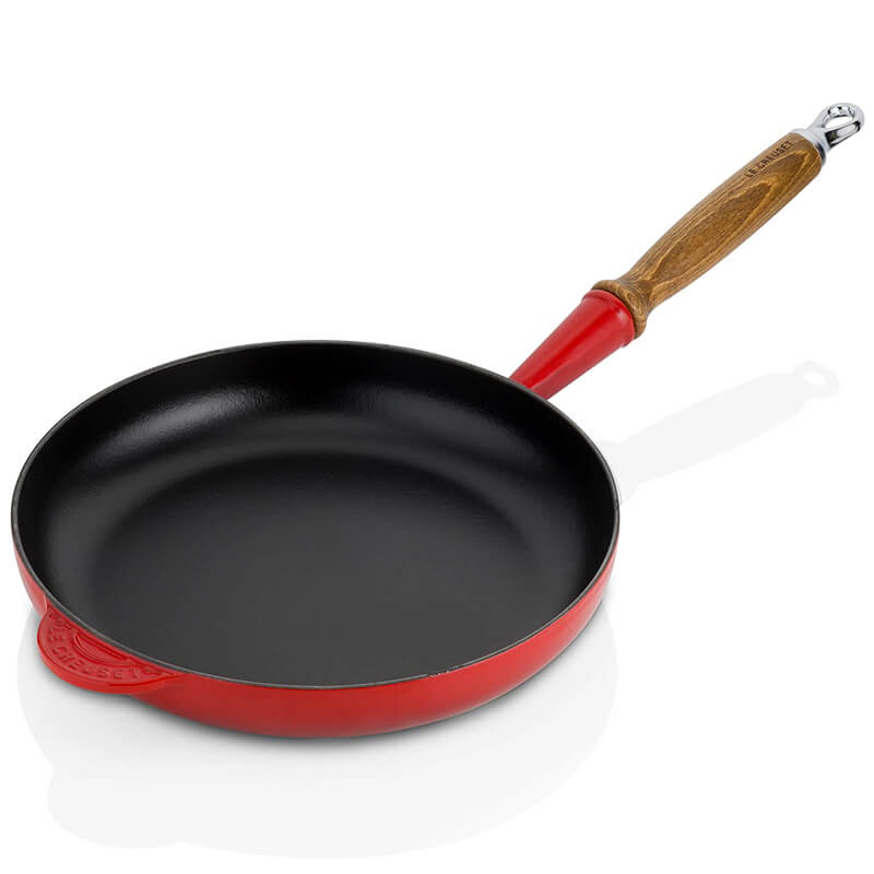 26 Cm Le Creuset Tradition Padella In Ghisa Smaltata Con Manico In Legno