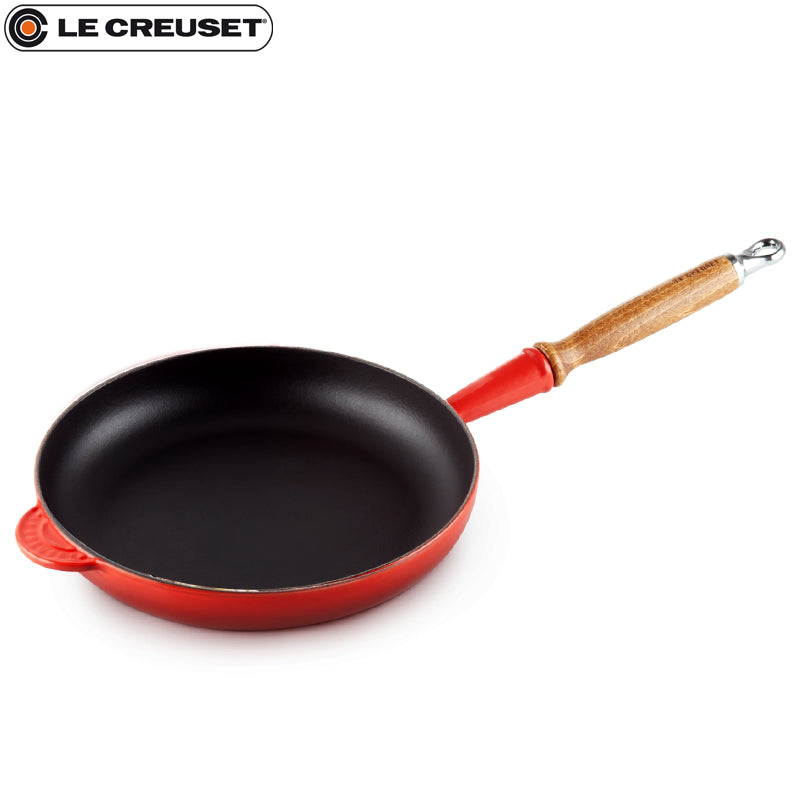 24 Cm Le Creuset Tradition Padella In Ghisa Smaltata Con Manico In Legno