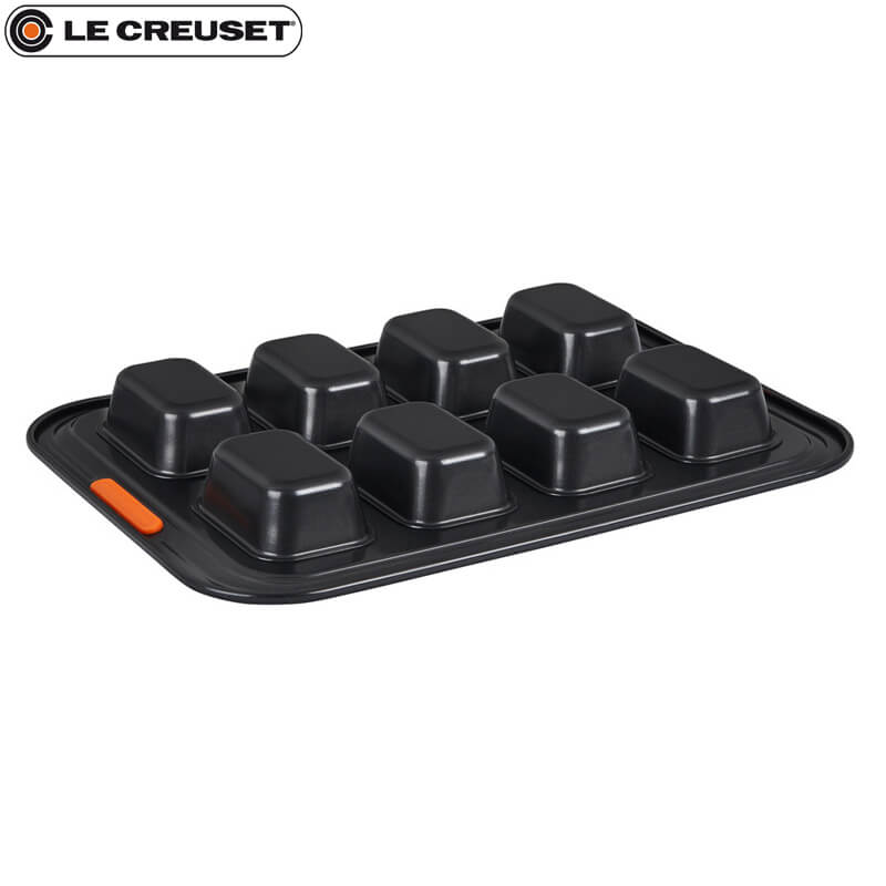 40X30 Cm Le Creuset Forme Speciali Stampo Mini Plum Cake Rettangolare 8 Impronte Antiaderente