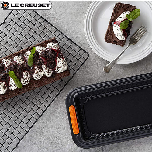 33X13 Cm Le Creuset Tortiera Base Removibile Rettangolare Antiaderente