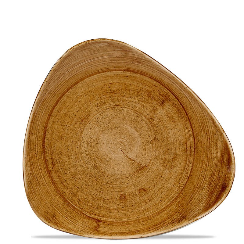 31 Cm Churchill Stonecast Piatto Piano Triangolare In Porcellana Vetrificata