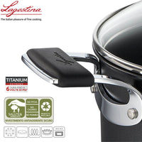 Lagostina Tempra Titanium Extreme Casseruola Alta Antiaderente In Alluminio Con Coperchio