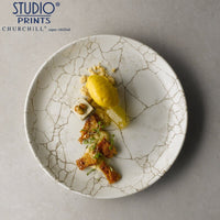 26 Cm Churchill Studio Prints Kintsugi Piatto Piano In Porcellana Vetrificata