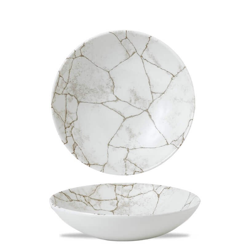 18 2 Cm Churchill Studio Prints Kintsugi Piatto Fondo In Porcellana Vetrificata