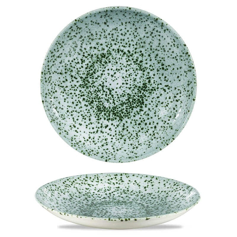 24 8 Cm Churchill Studio Prints Mineral Green Piatto Fondo In Porcellana Vetrificata