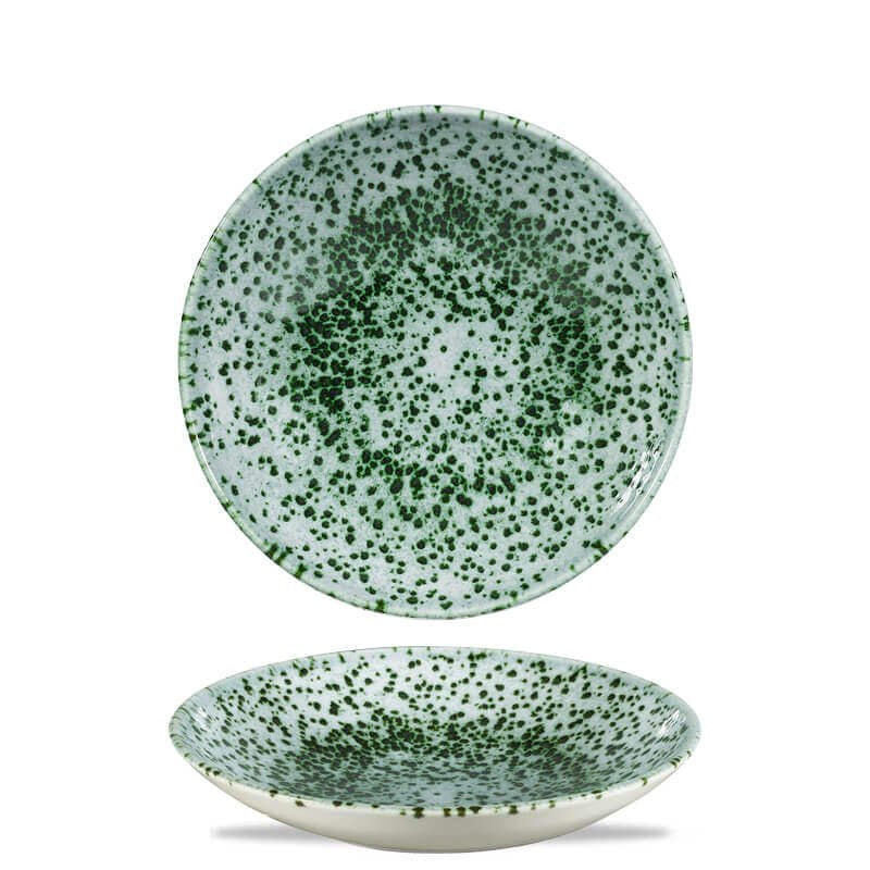 18 2 Cm Churchill Studio Prints Mineral Green Piatto Fondo In Porcellana Vetrificata