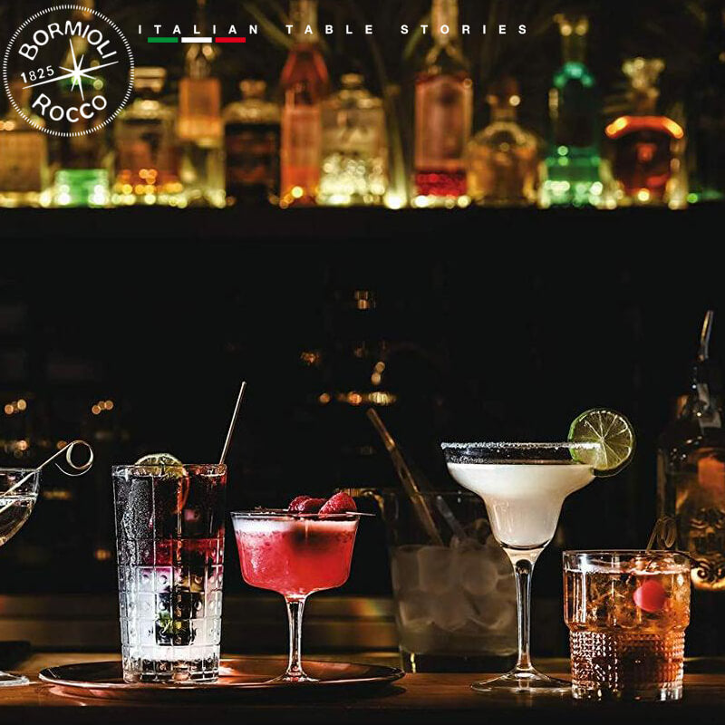 22 Cl Bormioli Rocco Bartender Novecento Calice Fizz In Vetro Set 6 Pezzi
