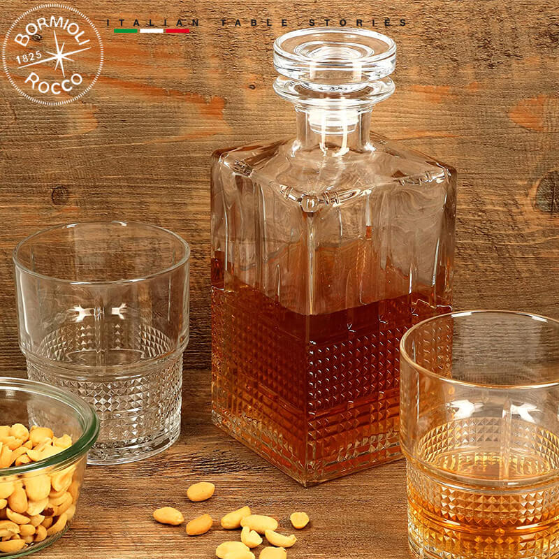 37 Cl Bormioli Rocco Bartender Novecento Bicchiere Whisky In Vetro Set 6 Pezzi