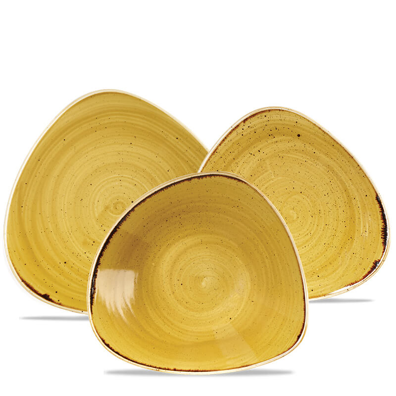 Churchill Stonecast Servizio Piatti Triangolare In Porcellana Vetrificata Set 12 Pz