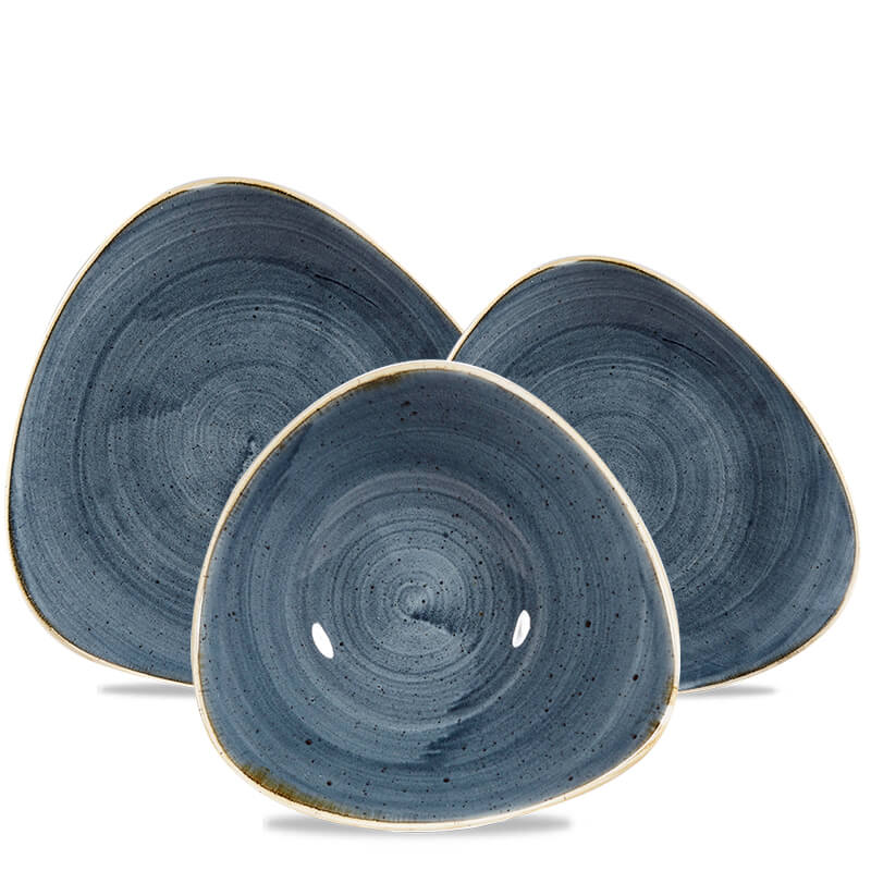 Churchill Stonecast Servizio Piatti Triangolare In Porcellana Vetrificata Set 12 Pz