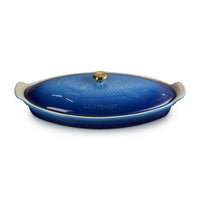 34 cm - Le Creuset Tradition Pesciera Ovale Con Coperchio In Gres Vetrificato