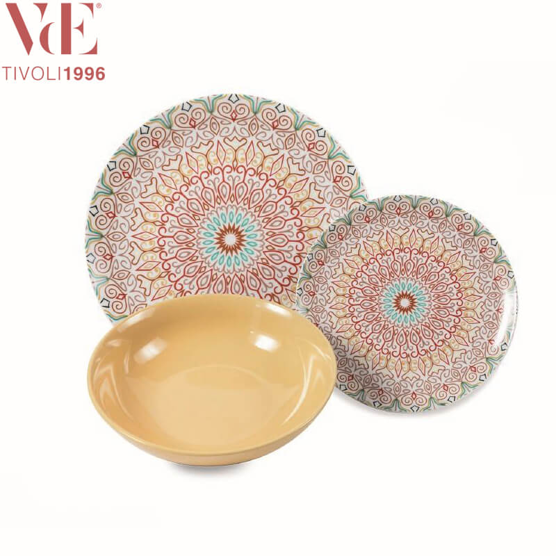Villa D Este Sharm Servizio Piatti In Gres Porcellanato Set 18 Pz