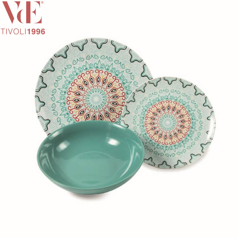 Villa D Este Sharm Servizio Piatti In Gres Porcellanato Set 18 Pz