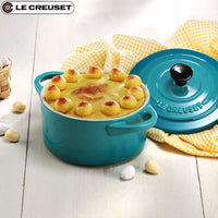 10 Cm Le Creuset Mini Cocotte Casseruola Rotonda In Gres Vetrificato