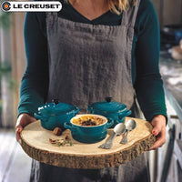 10 Cm Le Creuset Mini Cocotte Casseruola Rotonda In Gres Vetrificato