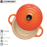 10 Cm Le Creuset Mini Cocotte Casseruola Rotonda In Gres Vetrificato