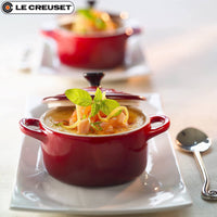 10 Cm Le Creuset Mini Cocotte Casseruola Rotonda In Gres Vetrificato
