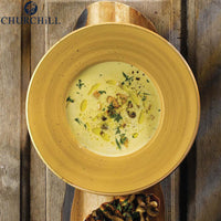 24 Cm Churchill Stonecast Piatto Pasta Rotondo In Porcellana Vetrificata