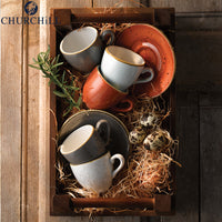 11 8 Cm Churchill Stonecast Piattino Tazzina Caffe Rotondo In Porcellana