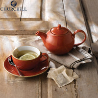 15 6 Cm Churchill Stonecast Piattino Tazza Cappuccino Rotondo In Porcellana