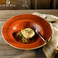 28 Cm Churchill Stonecast Piatto Pasta Rotondo In Porcellana Vetrificata