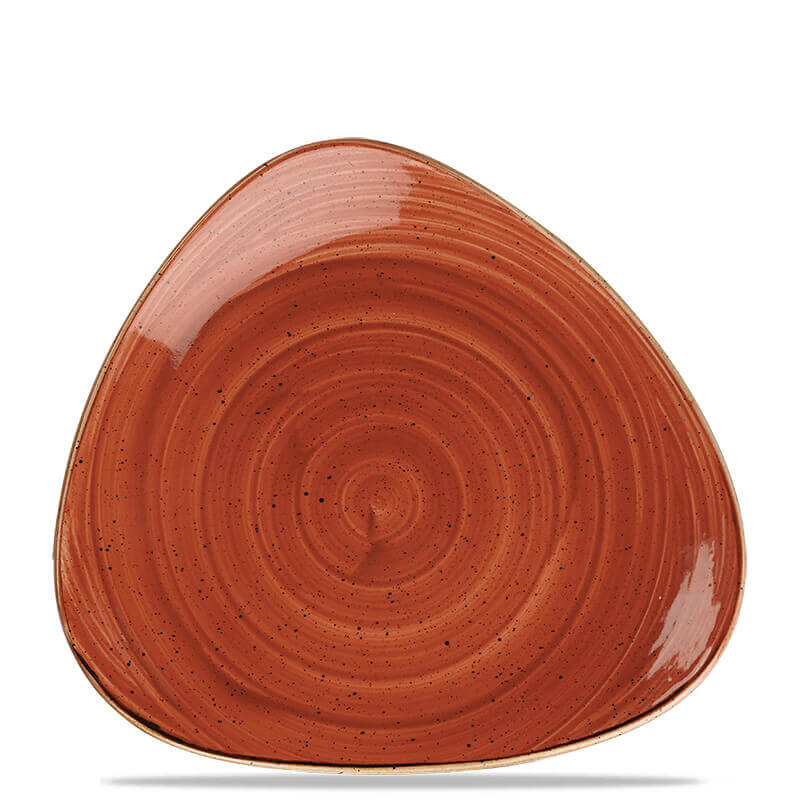 31 Cm Churchill Stonecast Piatto Piano Triangolare In Porcellana Vetrificata