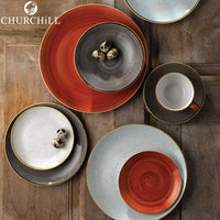 16 5 Cm Churchill Stonecast Piatto Pane Rotondo In Porcellana Vetrificata