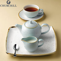 15 6 Cm Churchill Stonecast Piattino Tazza Cappuccino Rotondo In Porcellana